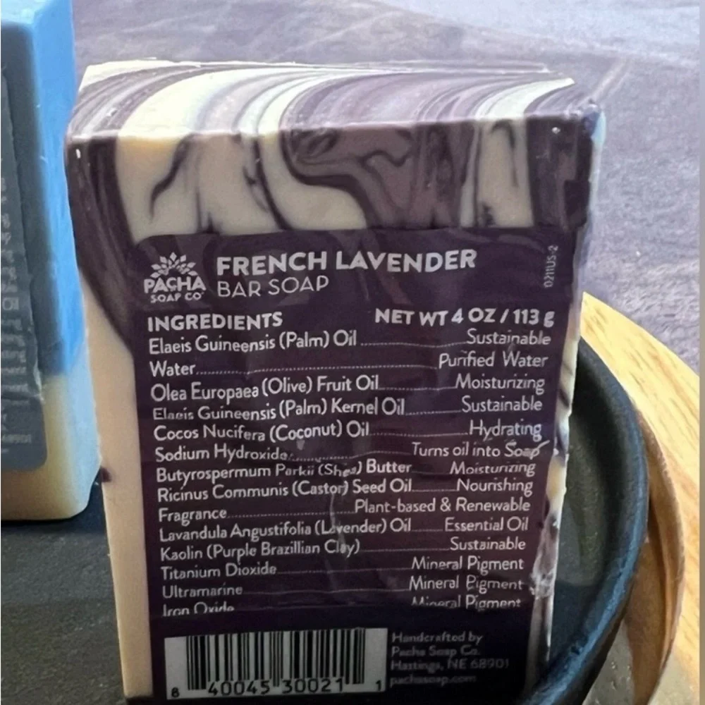 NEW 4 SOAPS FROM PACHA SOAP CO 100% NATURAL ARTISAN EXFOLIATING BARS 4OZ EACH - Picture 14 of 14